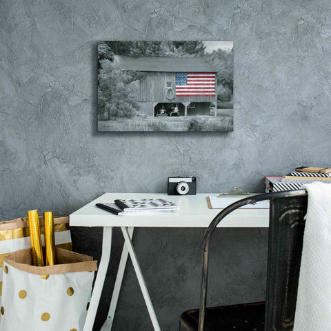 Image of 'Patriotic Farm I' by Lori Deiter Canvas Wall Art,18 x 12