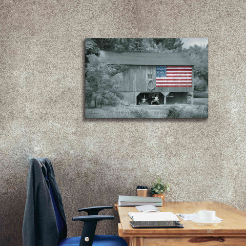 Image of 'Patriotic Farm I' by Lori Deiter Canvas Wall Art,40 x 26