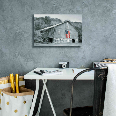 Image of 'Patriotic Farm II' by Lori Deiter Canvas Wall Art,18 x 12