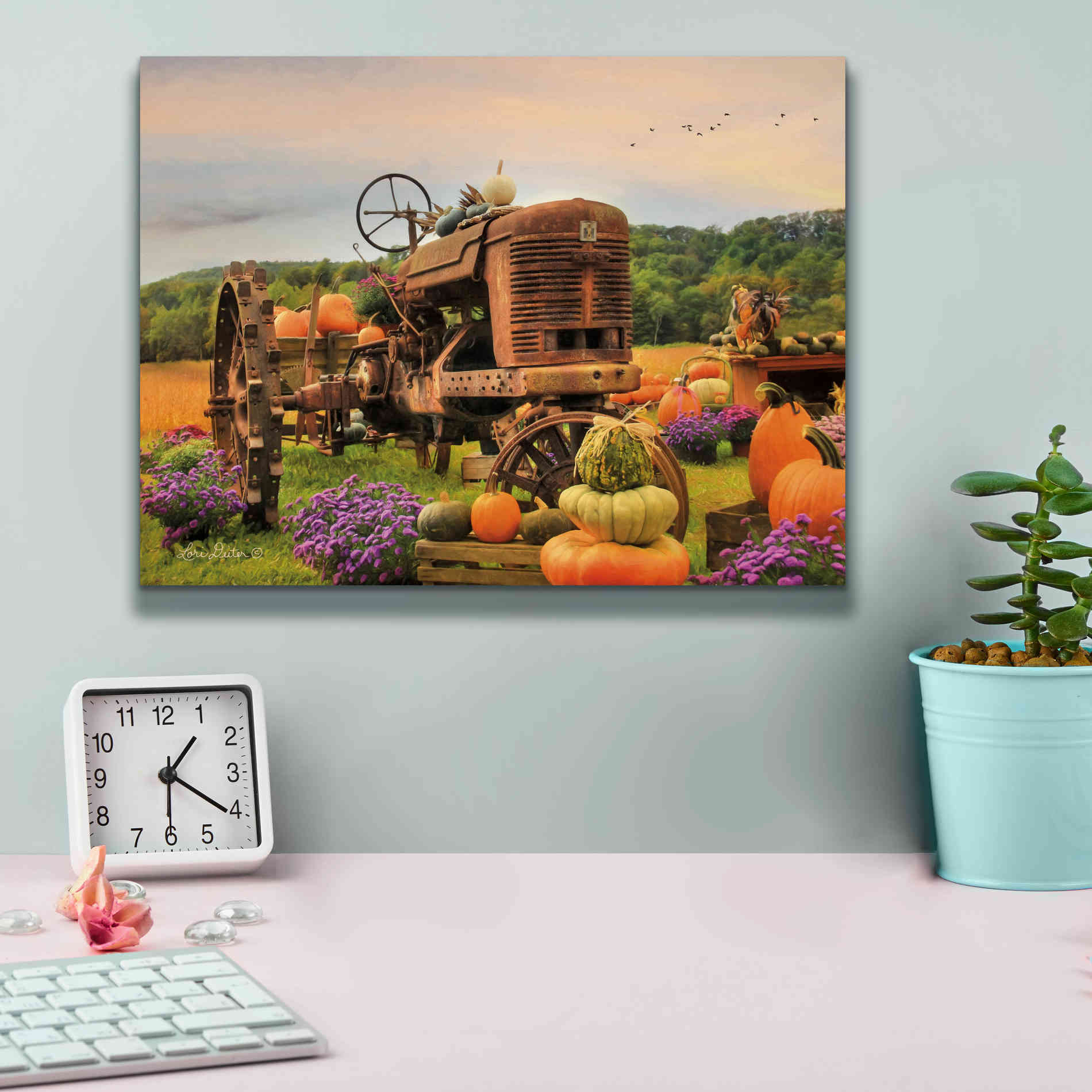 'The Harvester' by Lori Deiter Canvas Wall Art,16 x 12