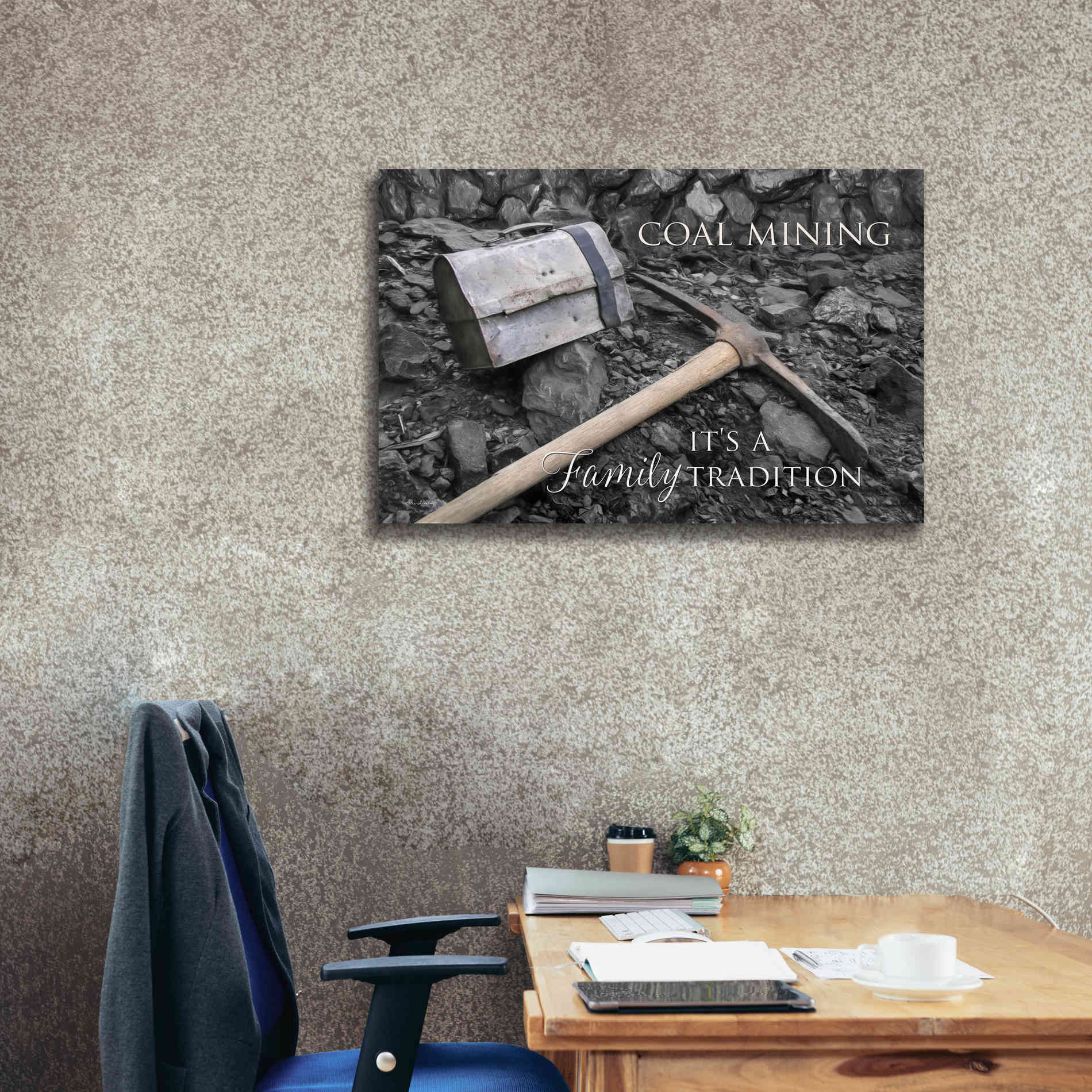 'Coal Mining - Family Tradition' by Lori Deiter Canvas Wall Art,40 x 26