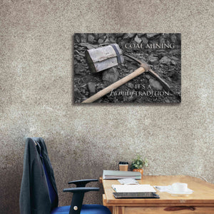'Coal Mining - Family Tradition' by Lori Deiter Canvas Wall Art,40 x 26