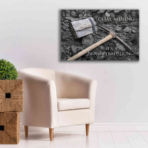 Image of 'Coal Mining - Family Tradition' by Lori Deiter Canvas Wall Art,40 x 26