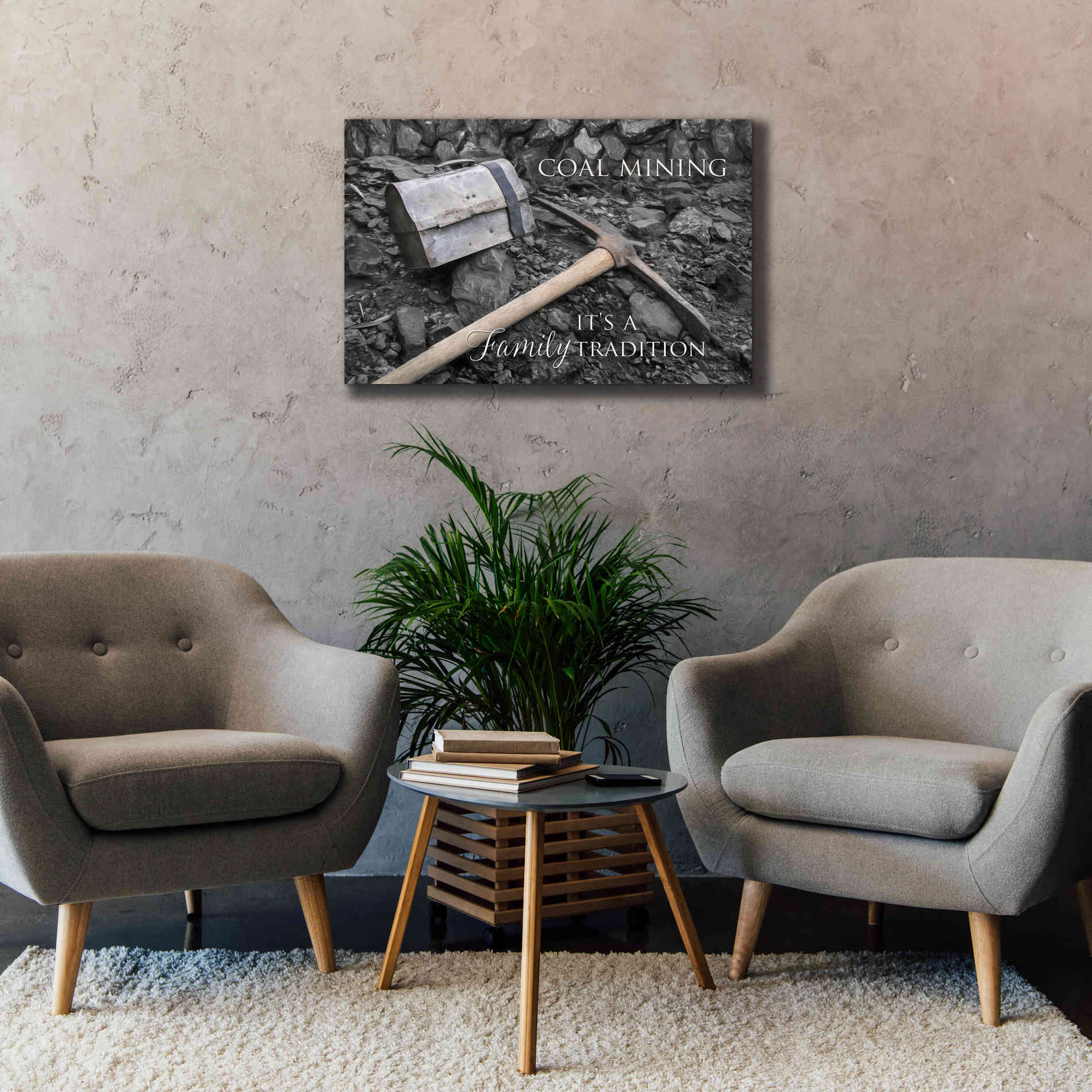 'Coal Mining - Family Tradition' by Lori Deiter Canvas Wall Art,40 x 26