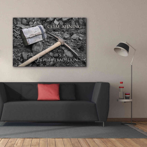 Image of 'Coal Mining - Family Tradition' by Lori Deiter Canvas Wall Art,60 x 40