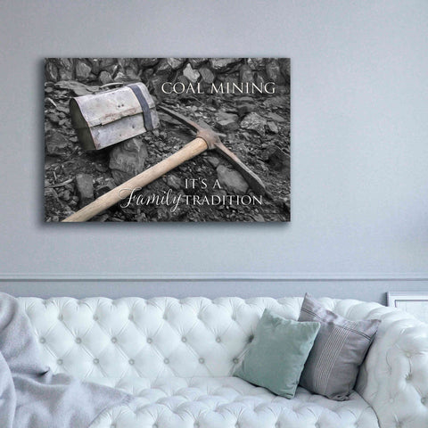 Image of 'Coal Mining - Family Tradition' by Lori Deiter Canvas Wall Art,60 x 40