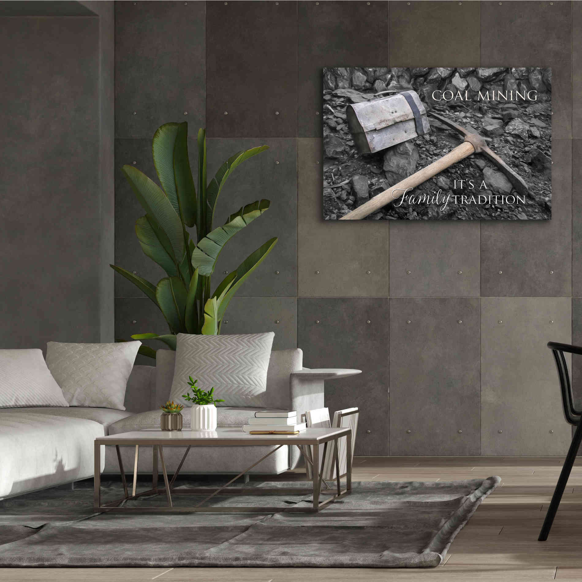 'Coal Mining - Family Tradition' by Lori Deiter Canvas Wall Art,60 x 40