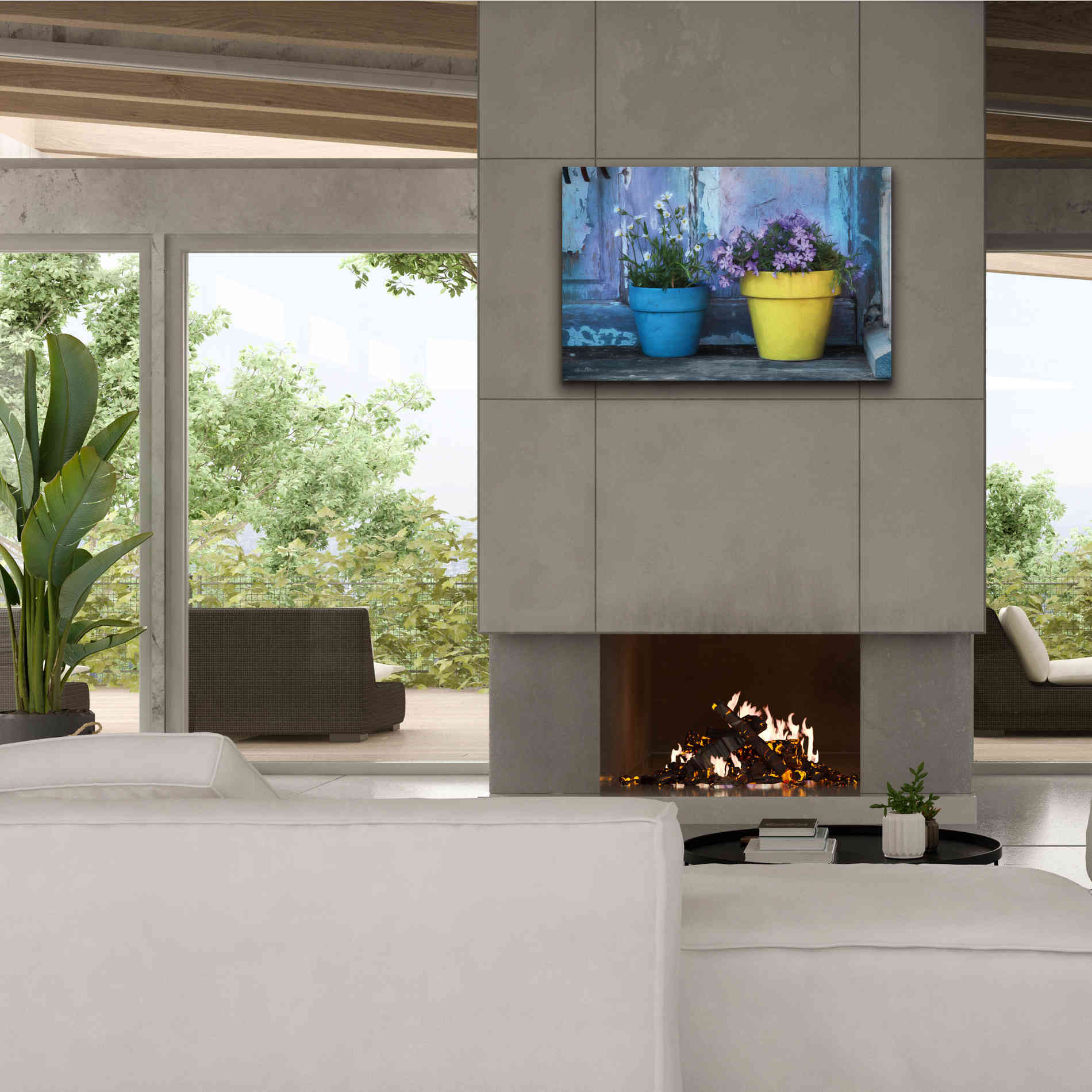 'She Shed Flowers' by Lori Deiter Canvas Wall Art,40 x 26