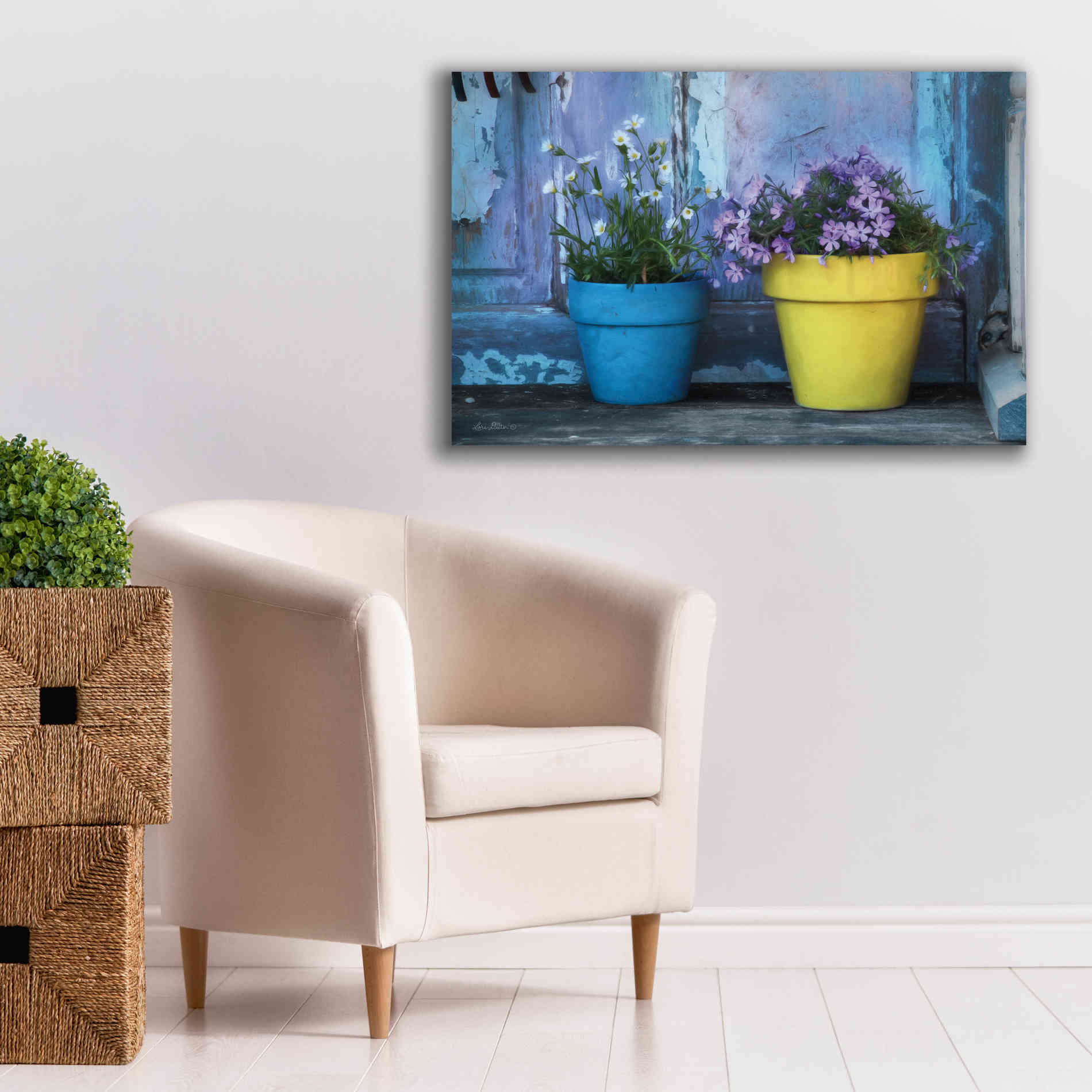 'She Shed Flowers' by Lori Deiter Canvas Wall Art,40 x 26