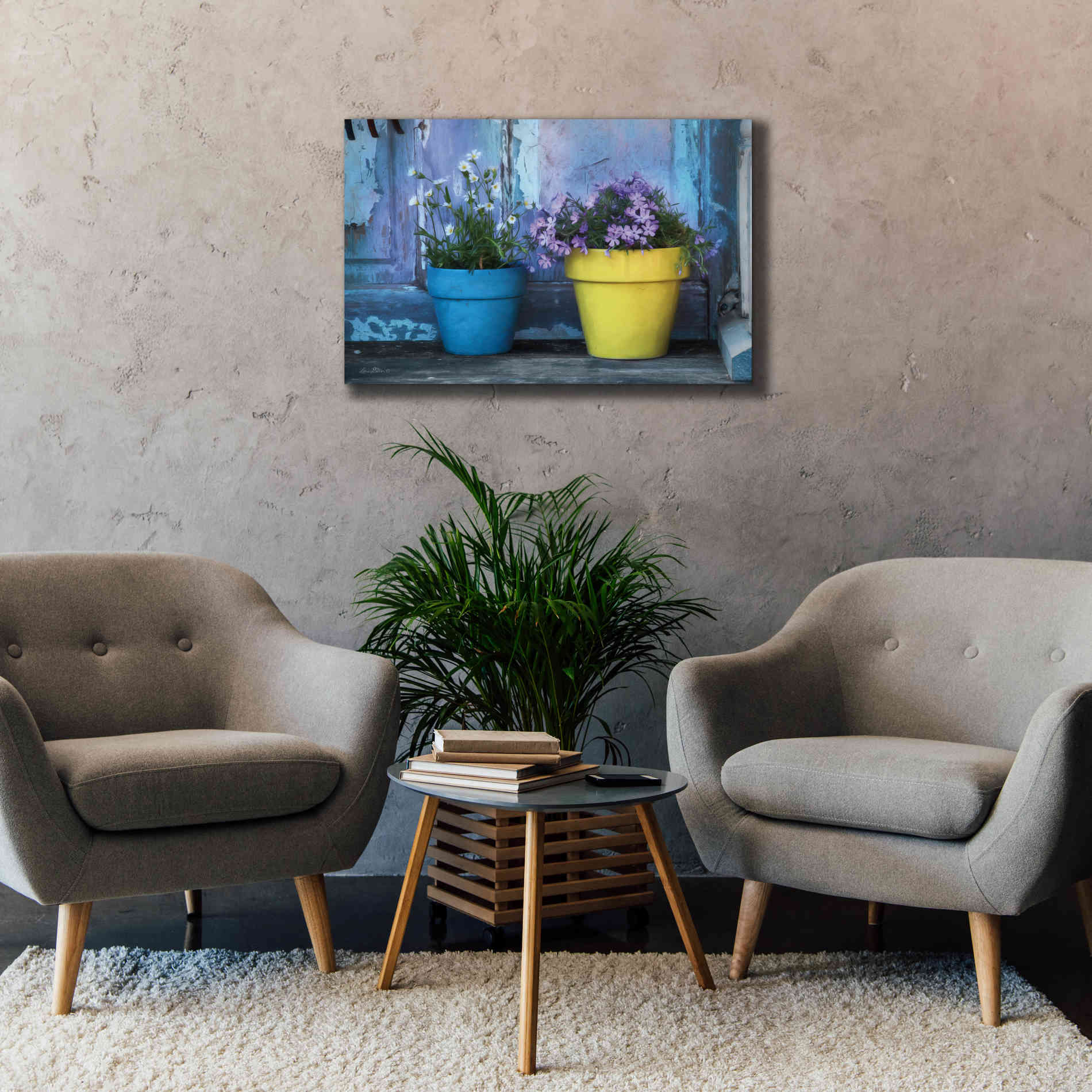 'She Shed Flowers' by Lori Deiter Canvas Wall Art,40 x 26