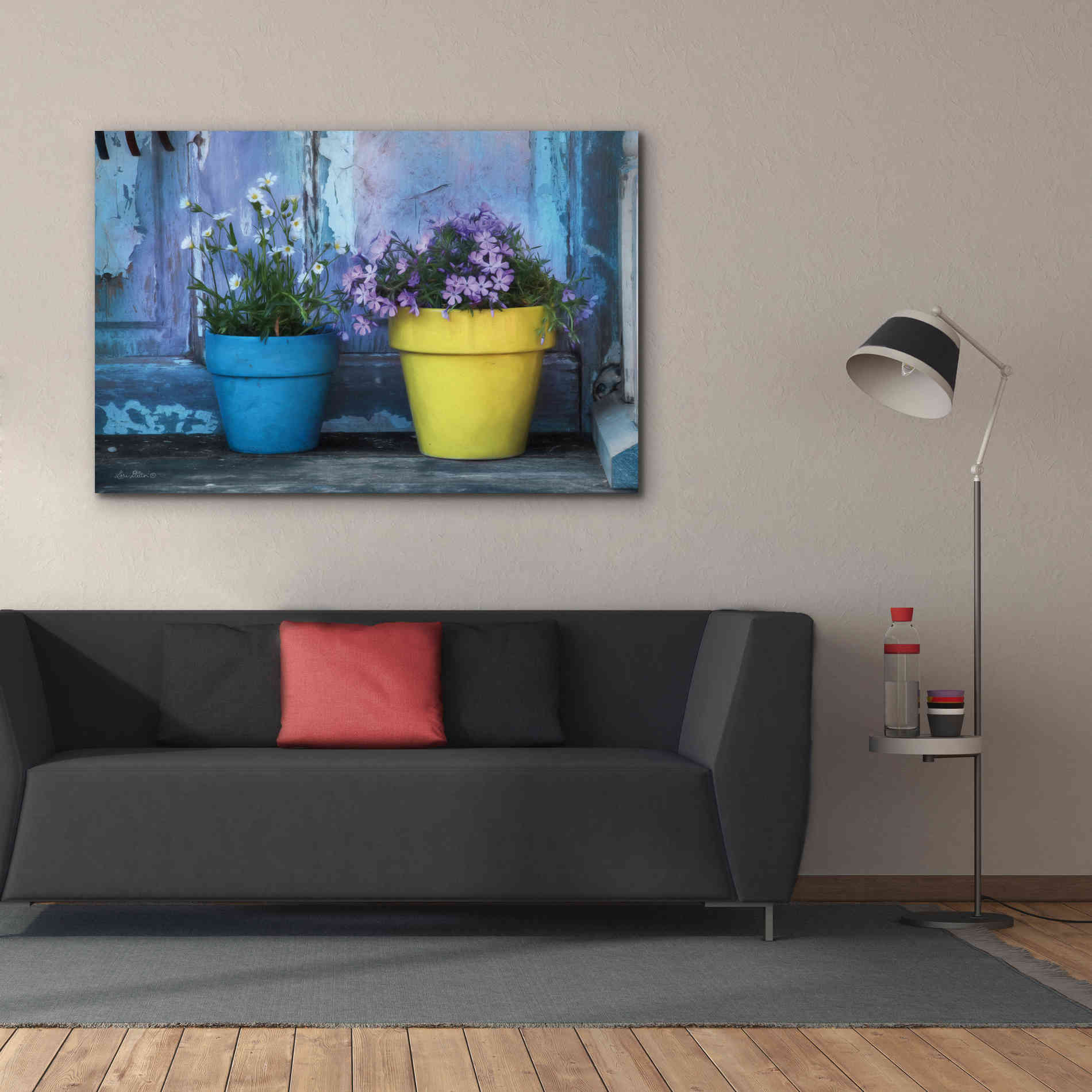 'She Shed Flowers' by Lori Deiter Canvas Wall Art,60 x 40