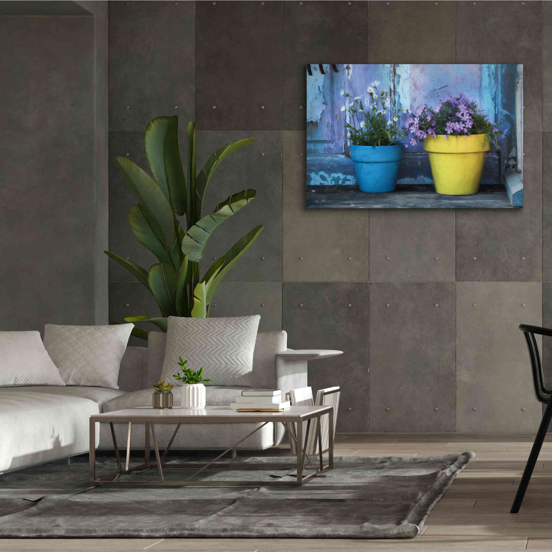 'She Shed Flowers' by Lori Deiter Canvas Wall Art,60 x 40