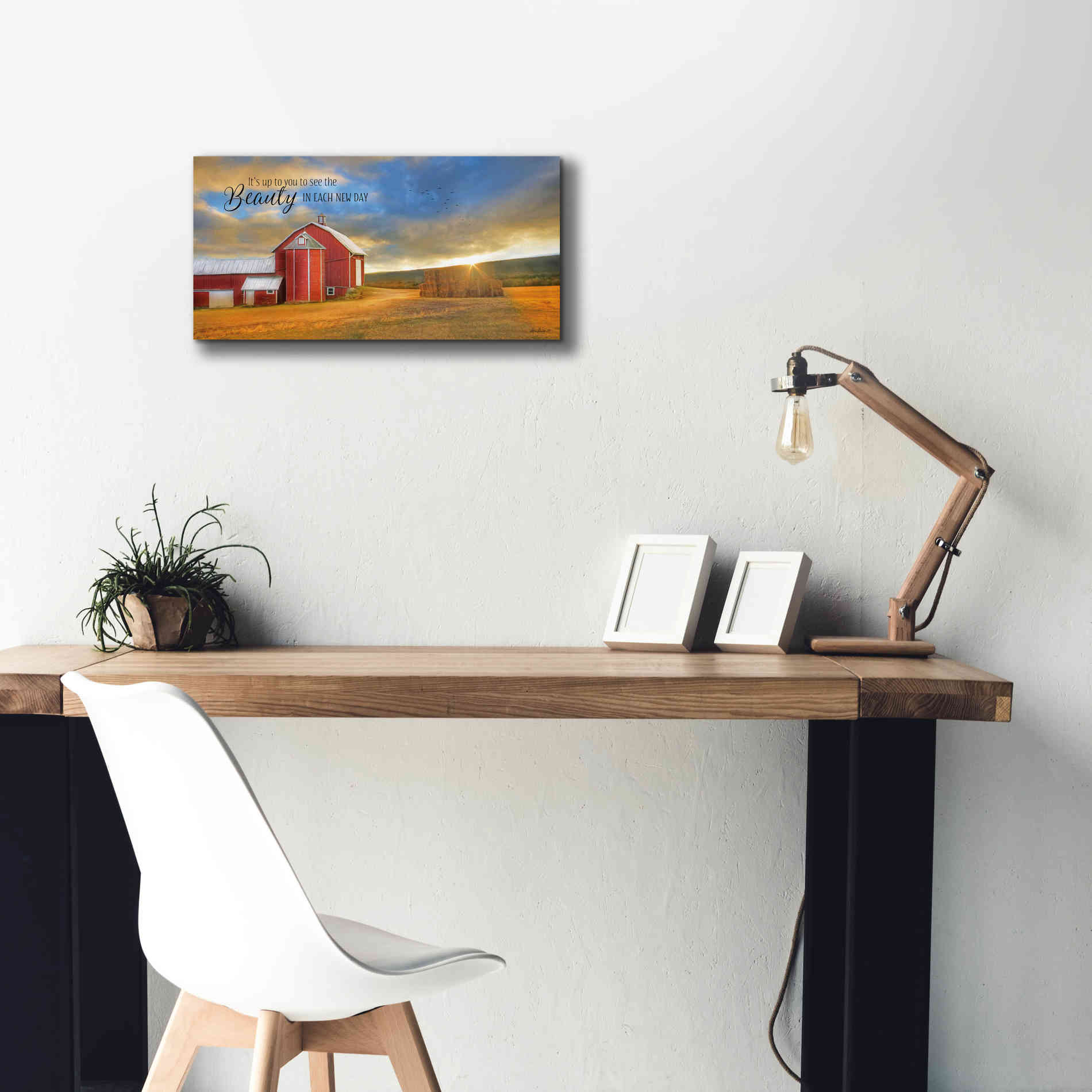 'The Beauty in Each New Day' by Lori Deiter Canvas Wall Art,24 x 12