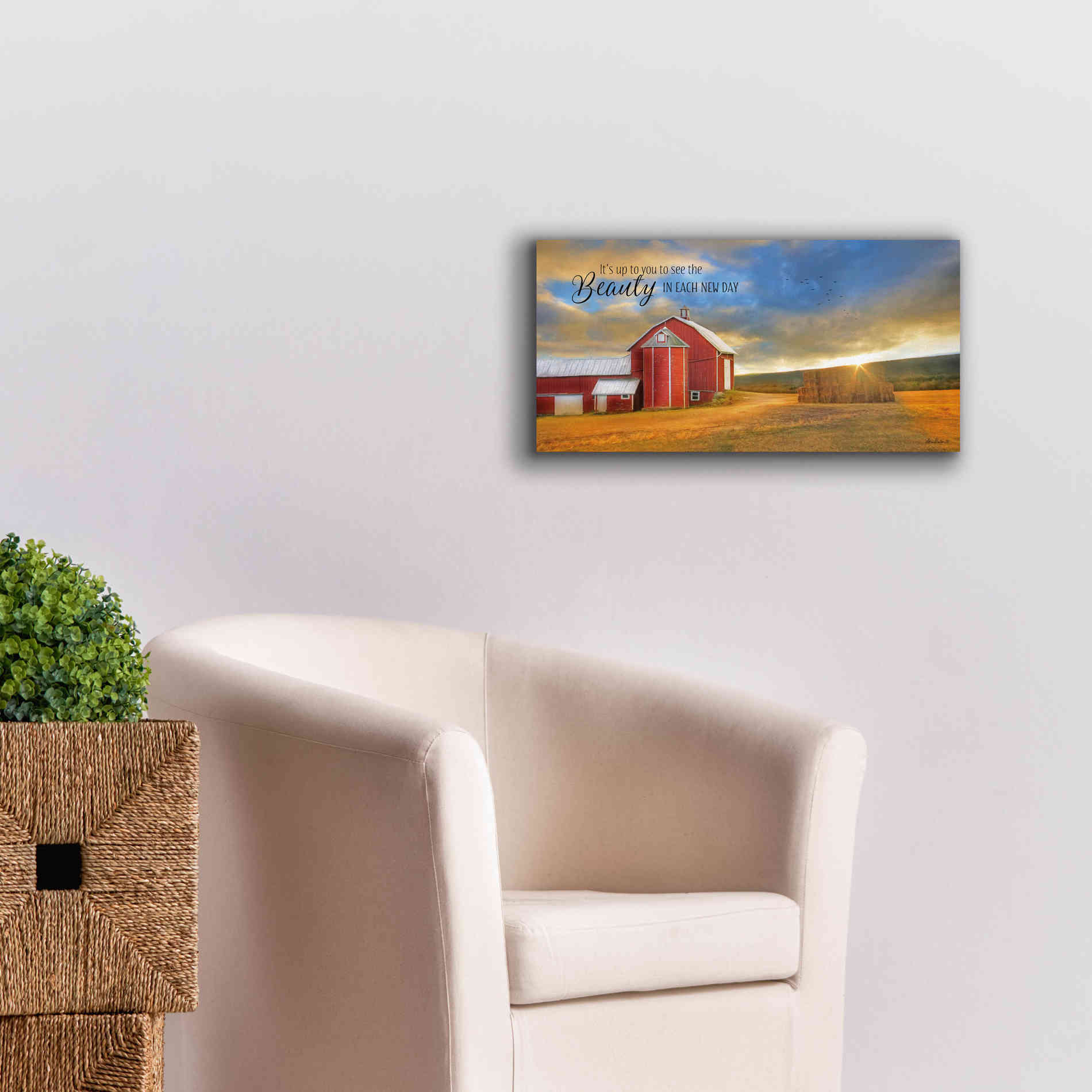 'The Beauty in Each New Day' by Lori Deiter Canvas Wall Art,24 x 12