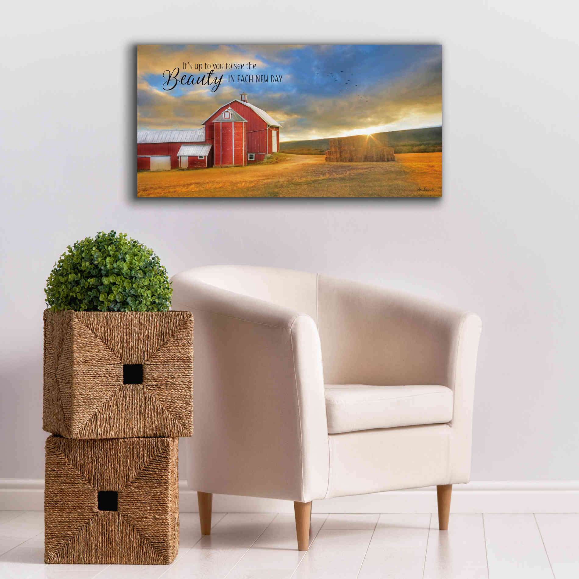'The Beauty in Each New Day' by Lori Deiter Canvas Wall Art,40 x 20