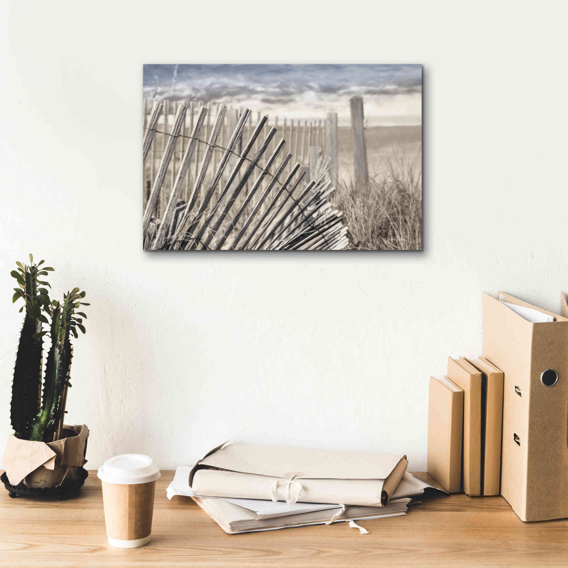 'On the Coastline' by Lori Deiter Canvas Wall Art,18 x 12