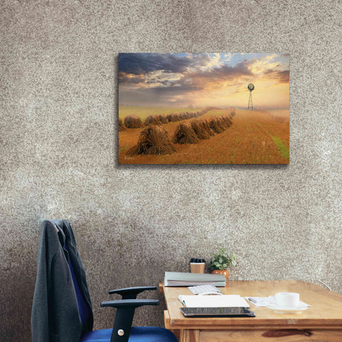 Image of 'Amish Country Sunrise' by Lori Deiter Canvas Wall Art,40 x 26