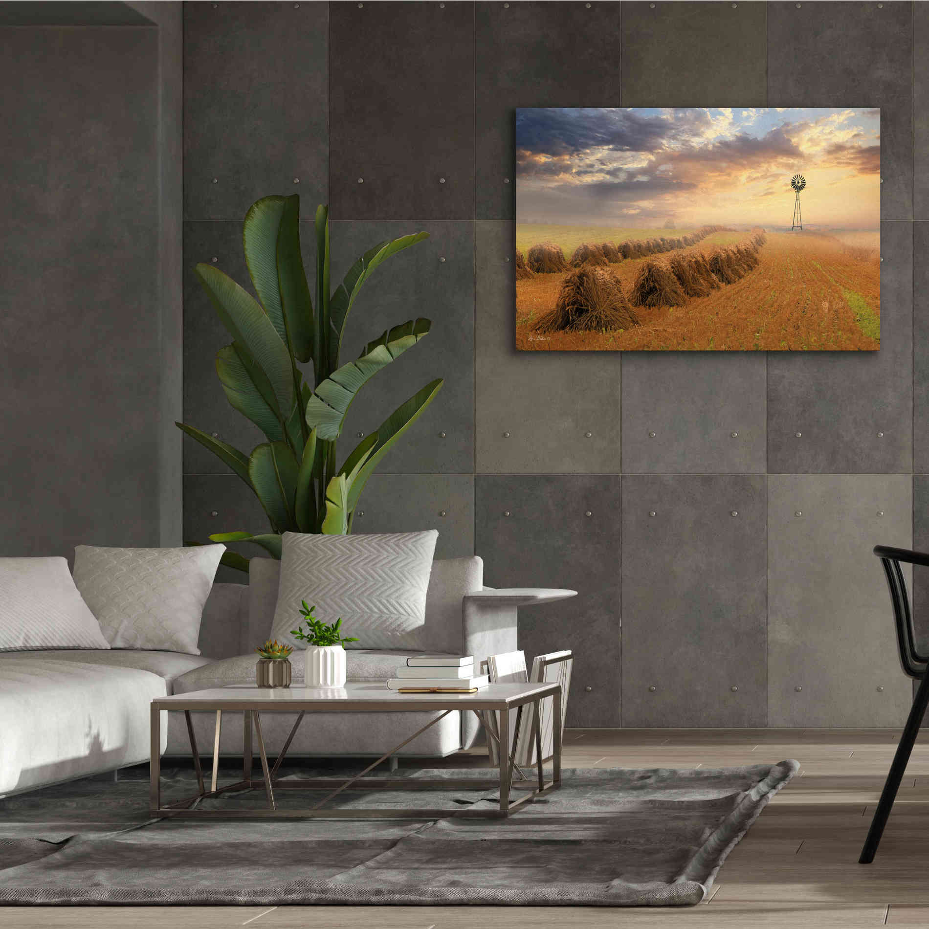 'Amish Country Sunrise' by Lori Deiter Canvas Wall Art,60 x 40