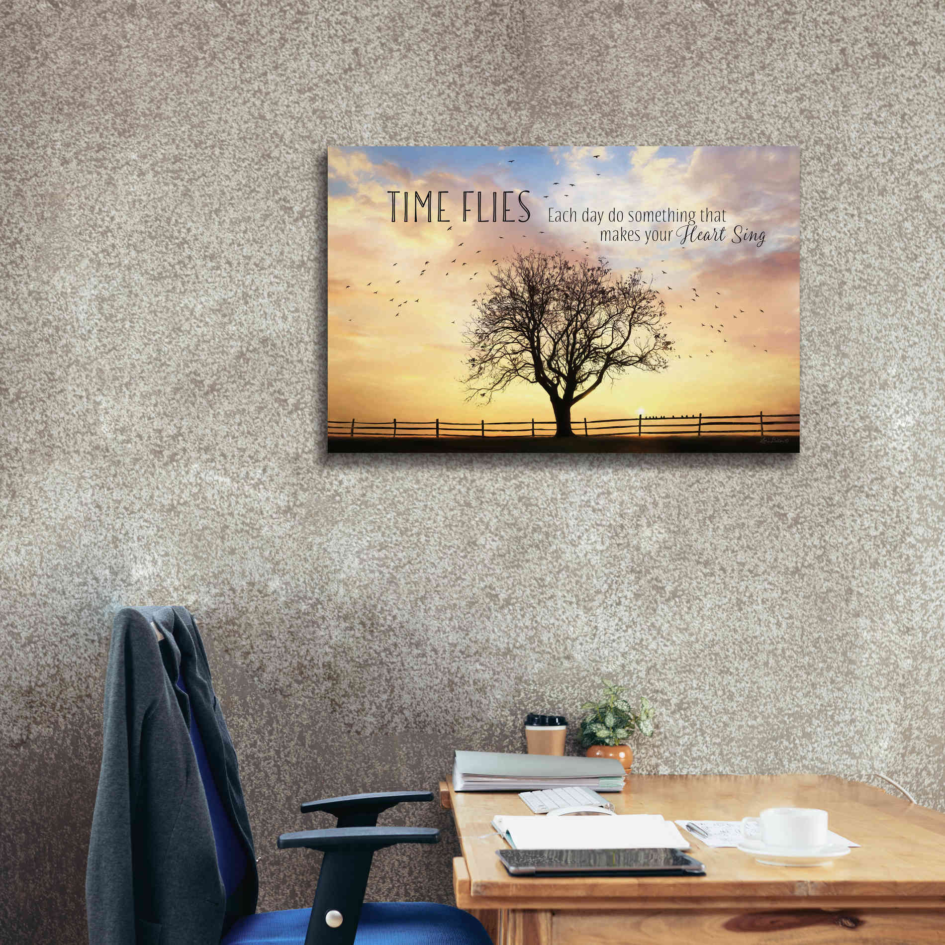 'Time Flies' by Lori Deiter Canvas Wall Art,40 x 26