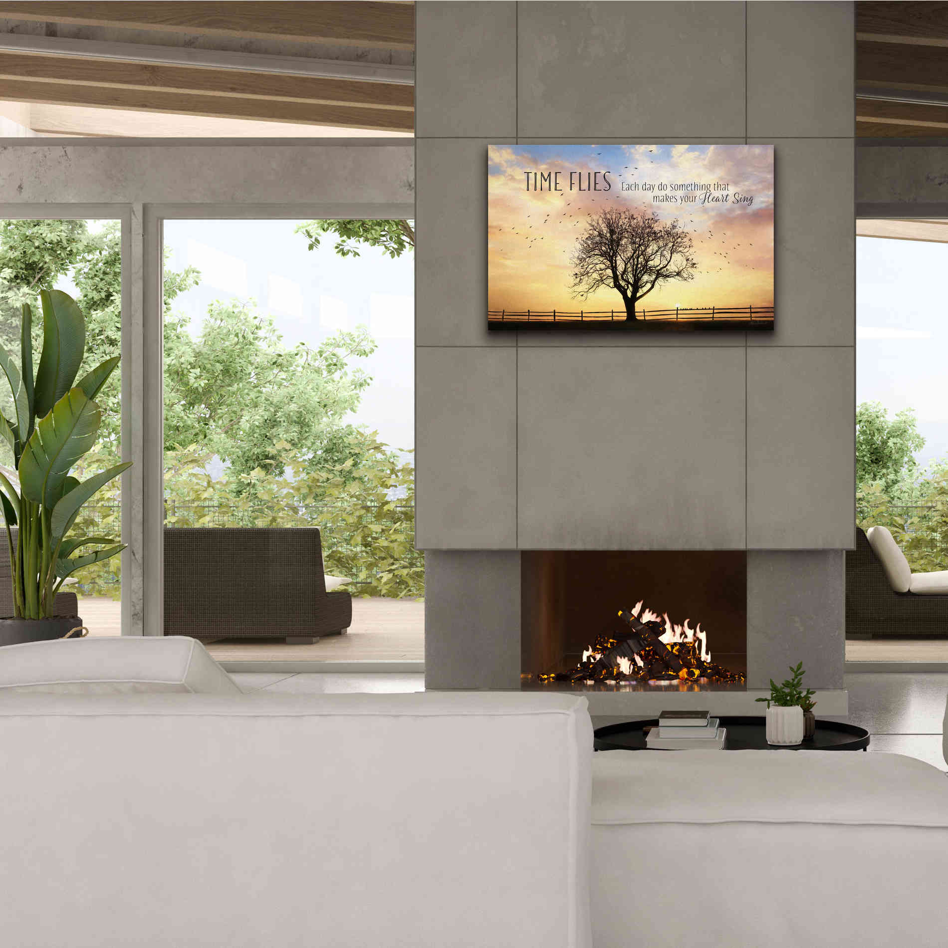 'Time Flies' by Lori Deiter Canvas Wall Art,40 x 26