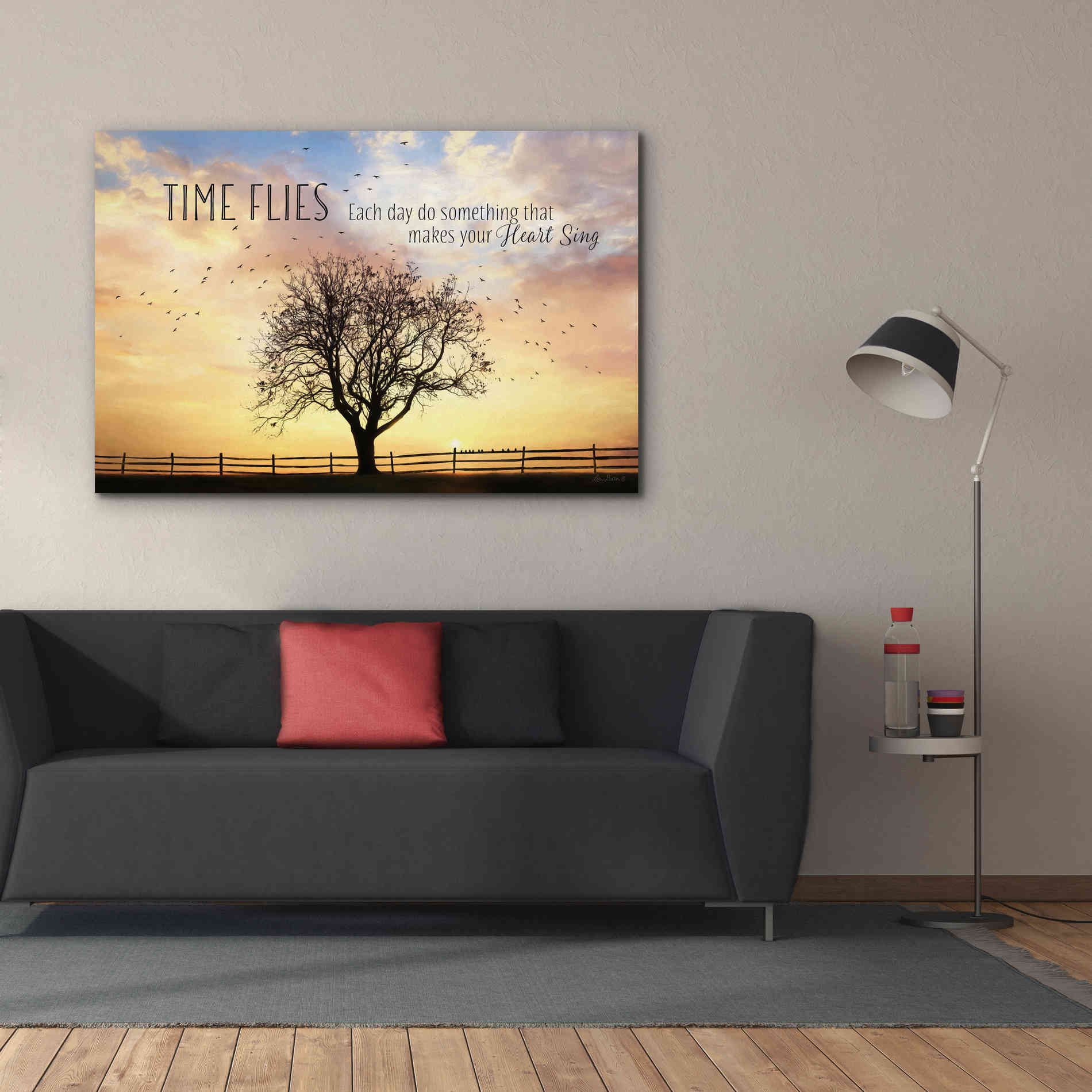 'Time Flies' by Lori Deiter Canvas Wall Art,60 x 40