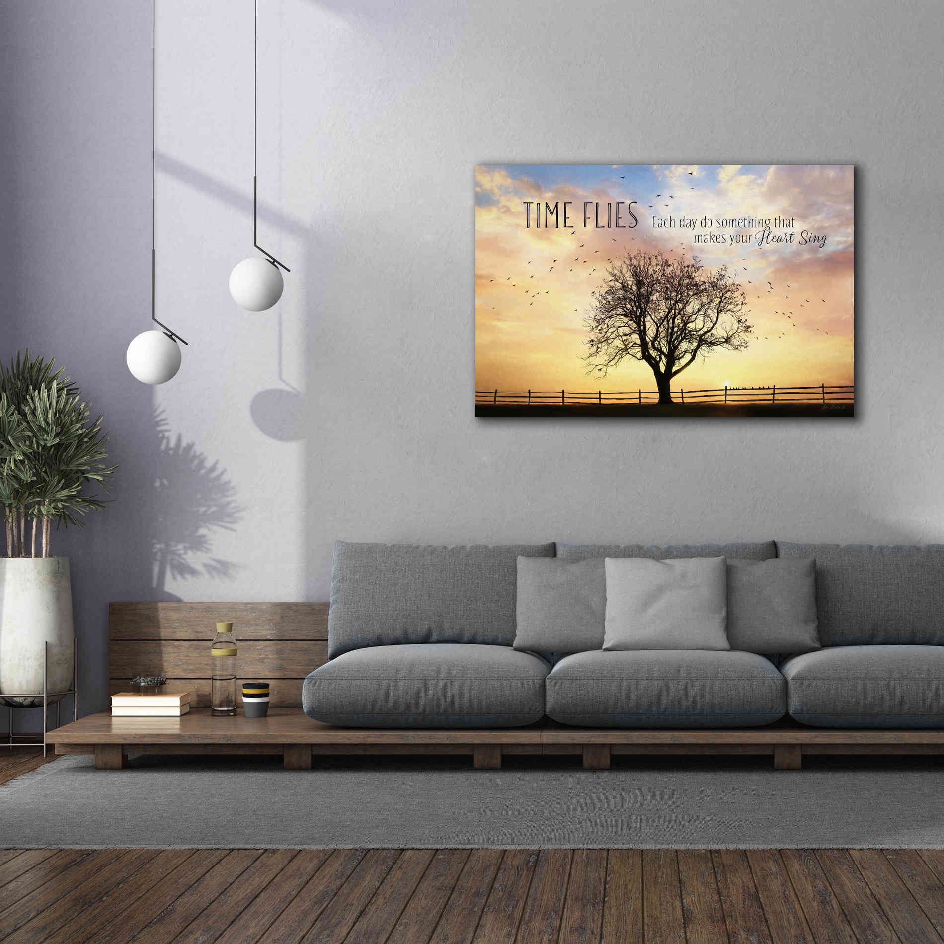 'Time Flies' by Lori Deiter Canvas Wall Art,60 x 40