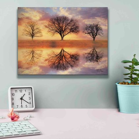Image of 'Trio of Trees' by Lori Deiter Canvas Wall Art,16 x 12