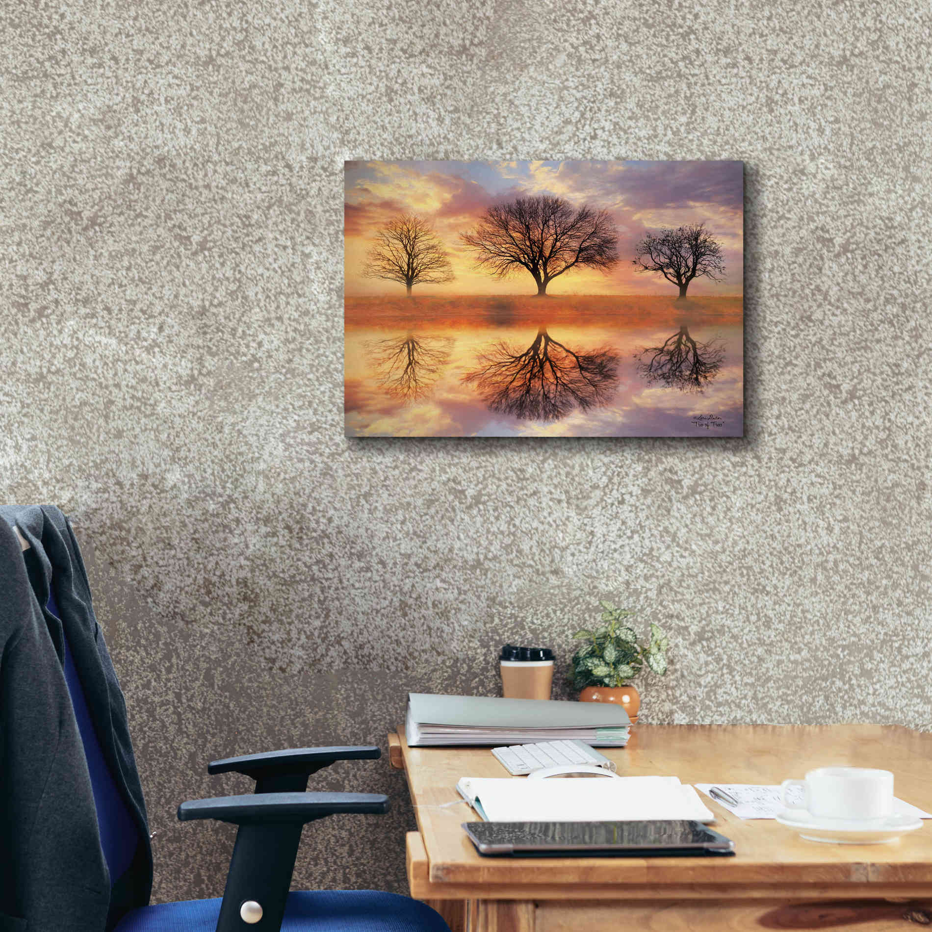 'Trio of Trees' by Lori Deiter Canvas Wall Art,24 x 20