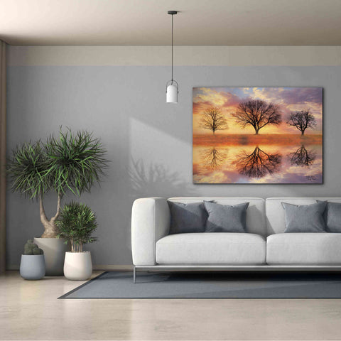 Image of 'Trio of Trees' by Lori Deiter Canvas Wall Art,54 x 40