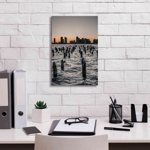 Image of 'Manhattan Sunrise I' by Donnie Quillen Canvas Wall Art,12 x 18