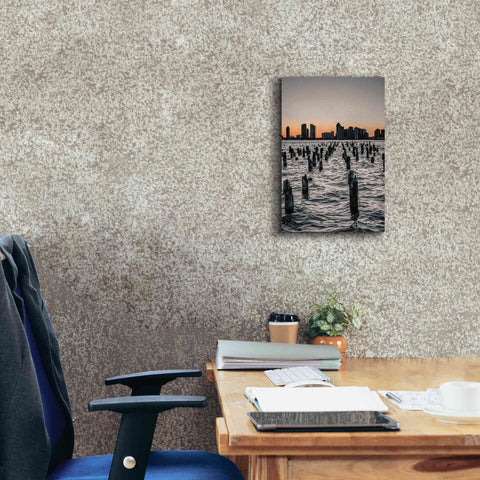 Image of 'Manhattan Sunrise I' by Donnie Quillen Canvas Wall Art,12 x 18