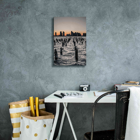 Image of 'Manhattan Sunrise I' by Donnie Quillen Canvas Wall Art,12 x 18
