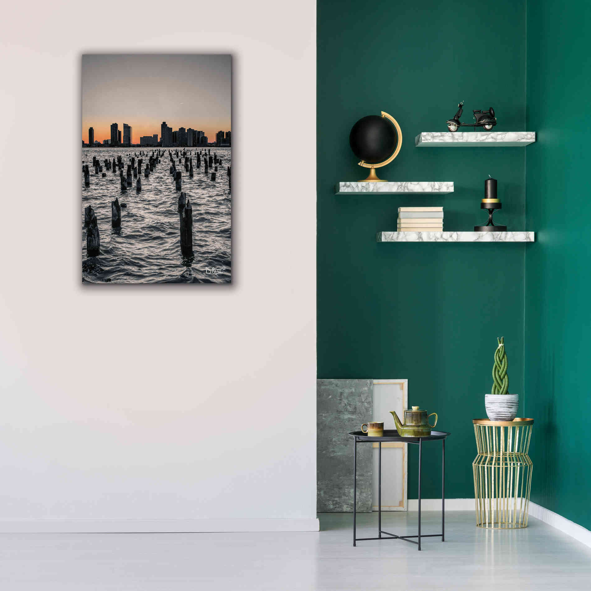 'Manhattan Sunrise I' by Donnie Quillen Canvas Wall Art,26 x 40