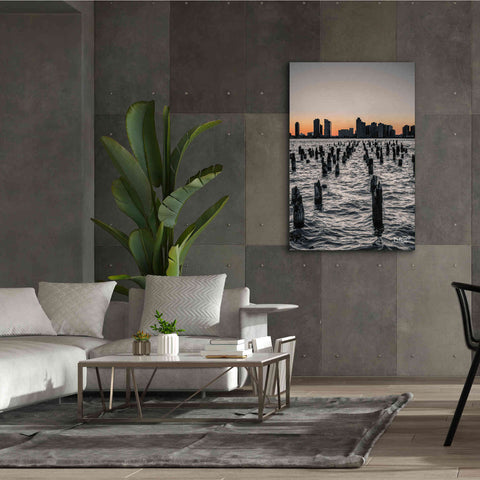 Image of 'Manhattan Sunrise I' by Donnie Quillen Canvas Wall Art,40 x 60