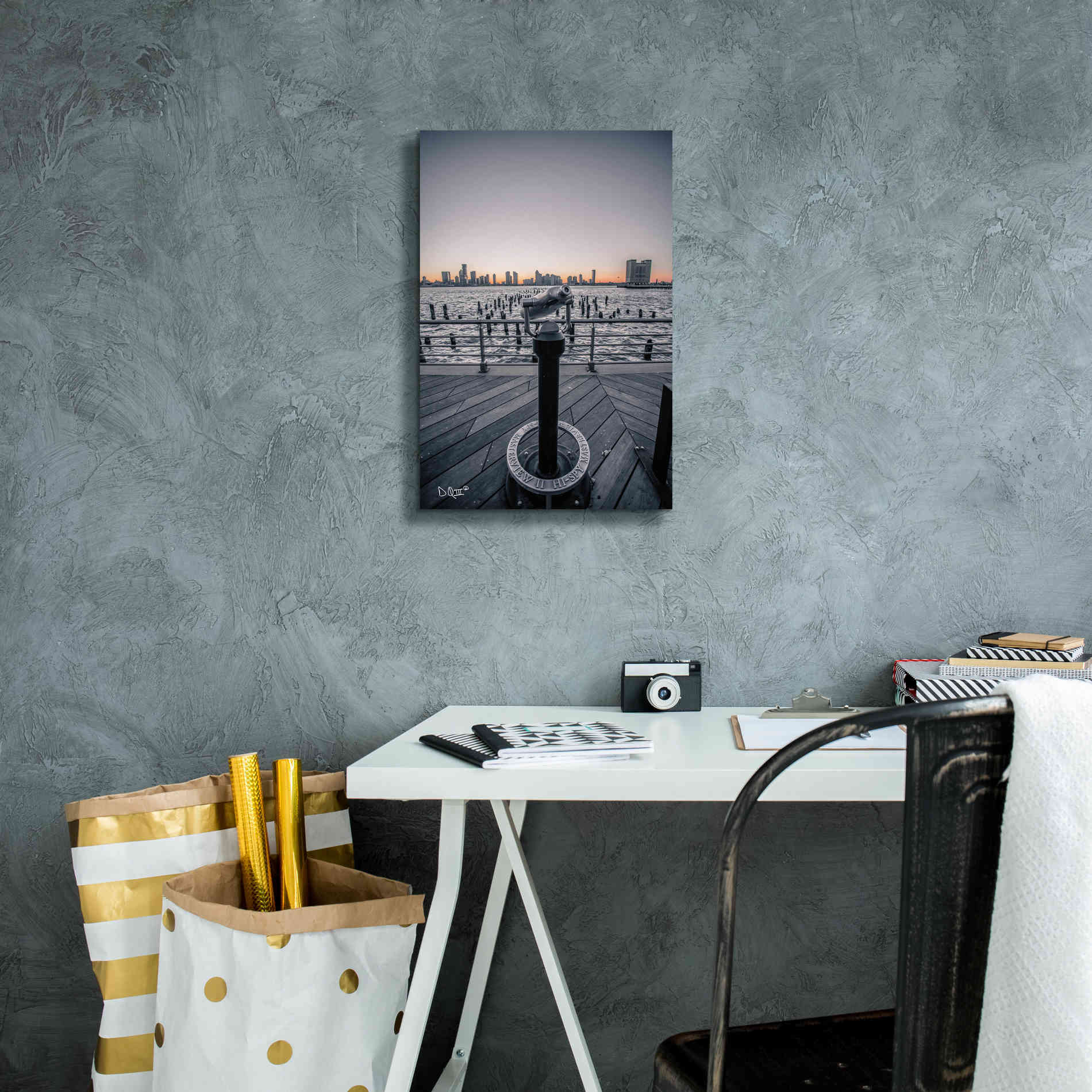 'Manhattan Sunrise II' by Donnie Quillen Canvas Wall Art,12 x 18