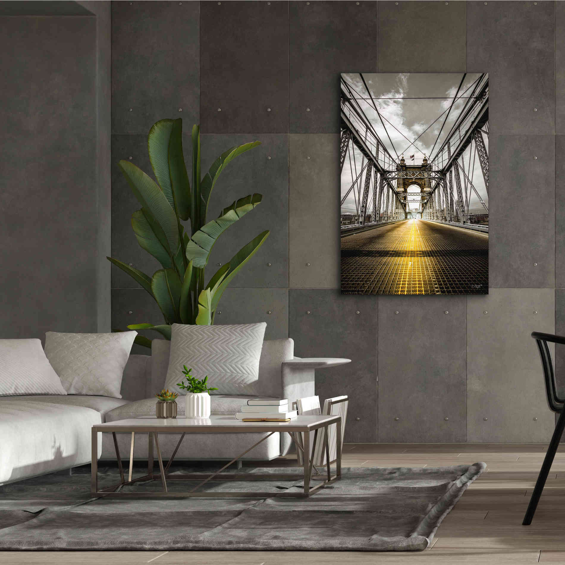 'Bridge Aglow' by Donnie Quillen Canvas Wall Art,40 x 60