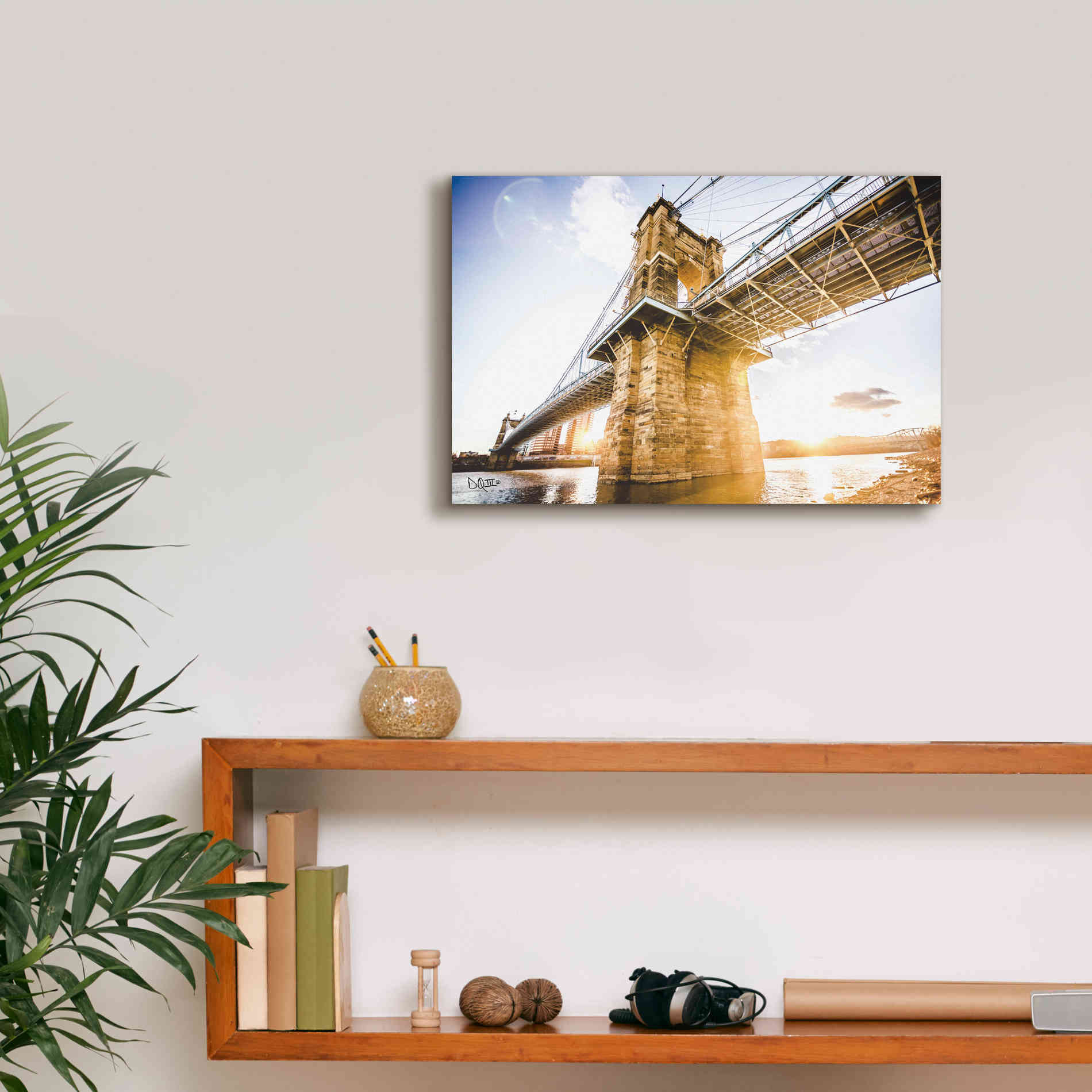 'Double Sunset' by Donnie Quillen Canvas Wall Art,18 x 12