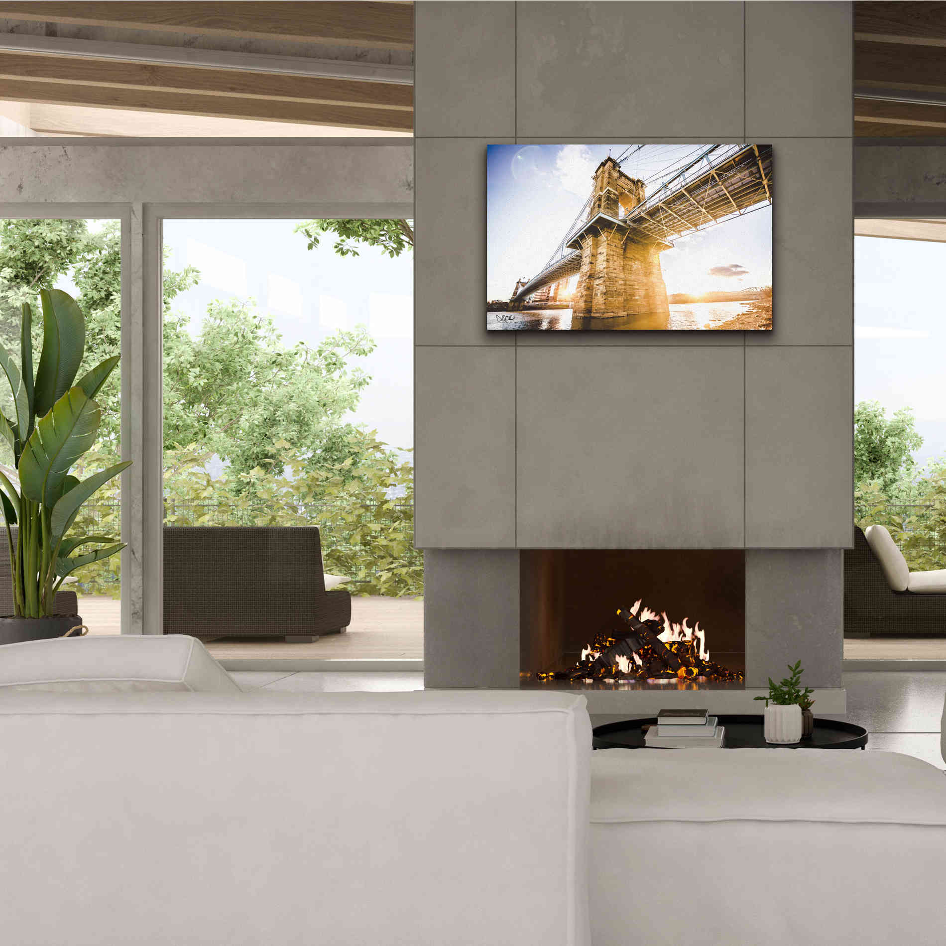 'Double Sunset' by Donnie Quillen Canvas Wall Art,40 x 26
