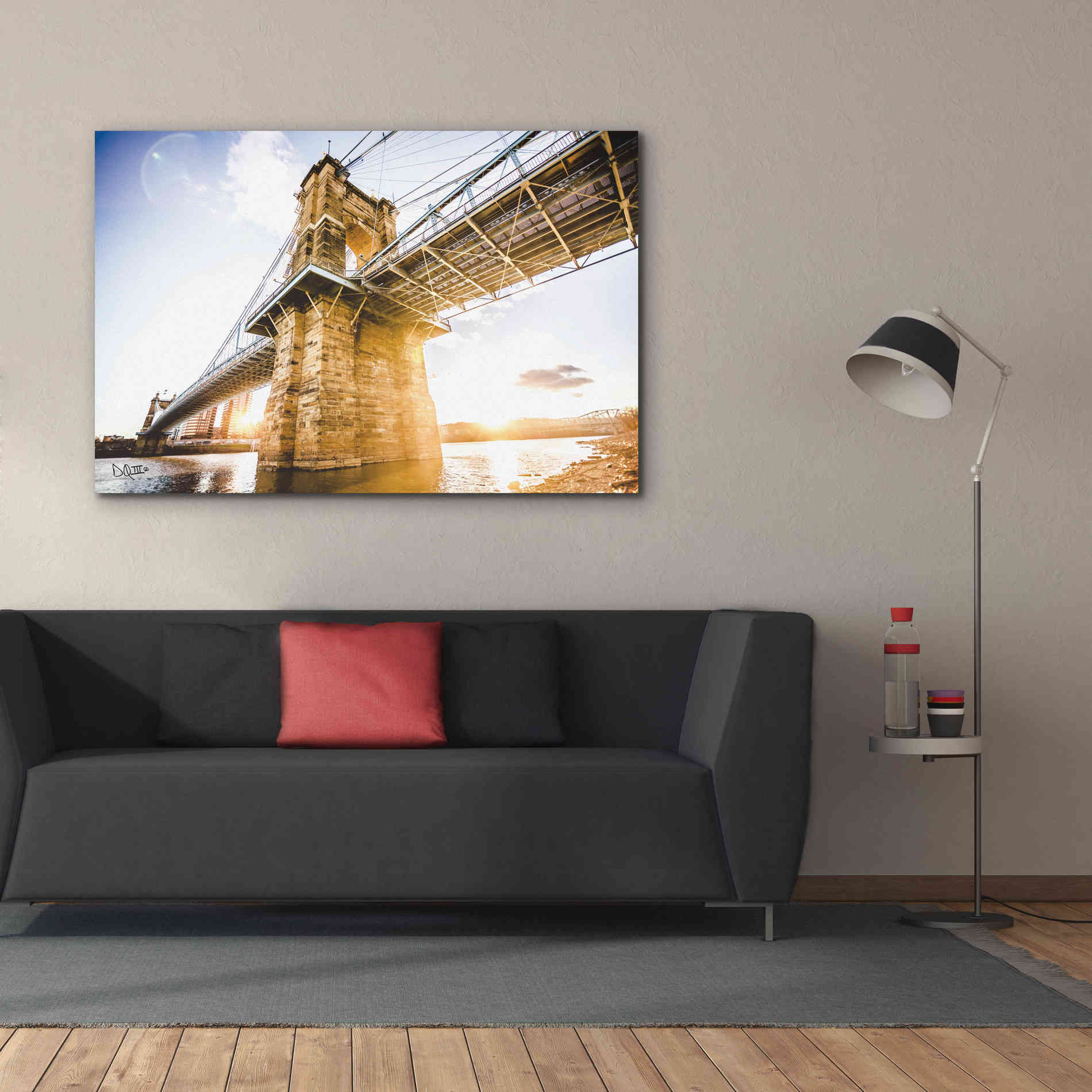 'Double Sunset' by Donnie Quillen Canvas Wall Art,60 x 40