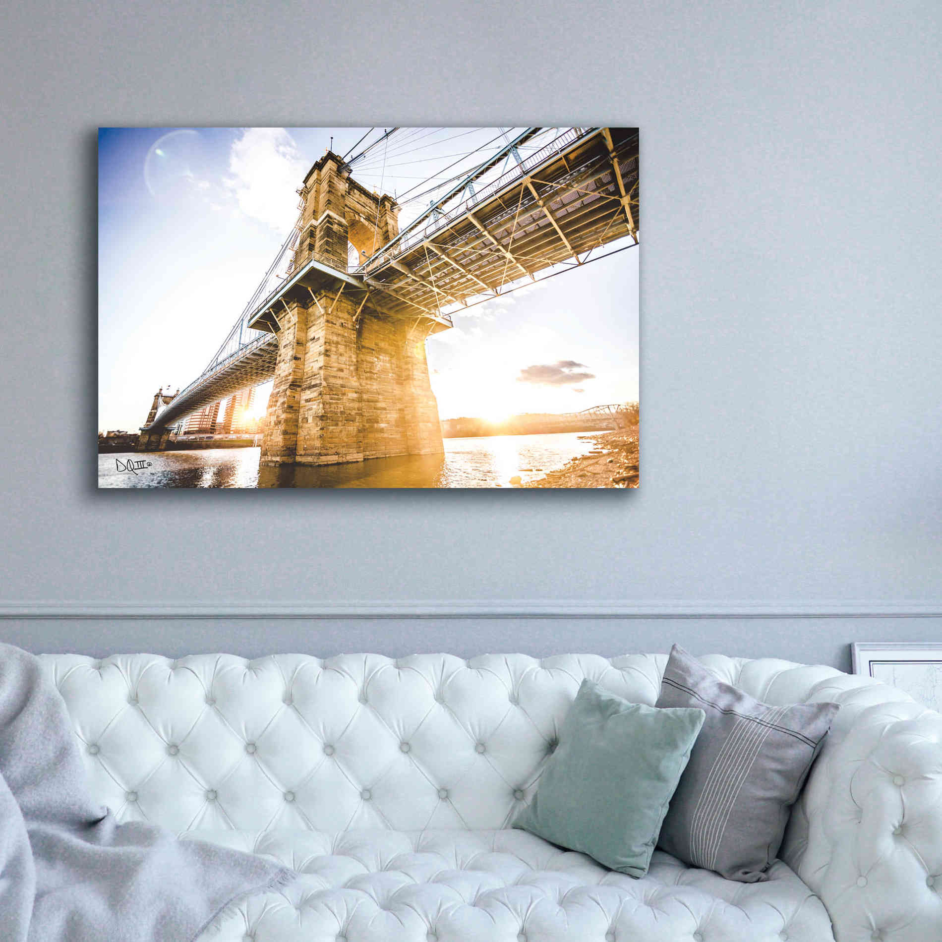 'Double Sunset' by Donnie Quillen Canvas Wall Art,60 x 40