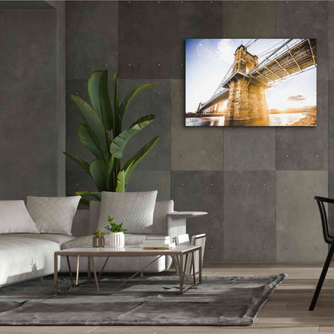 Image of 'Double Sunset' by Donnie Quillen Canvas Wall Art,60 x 40