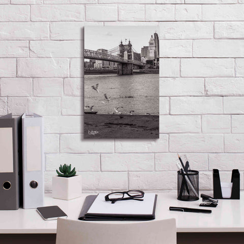 Image of 'Suspension Bridge I' by Donnie Quillen Canvas Wall Art,12 x 18