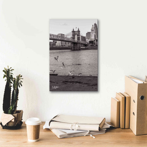 Image of 'Suspension Bridge I' by Donnie Quillen Canvas Wall Art,12 x 18