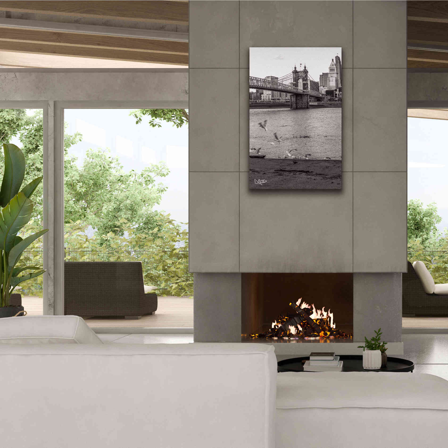 'Suspension Bridge I' by Donnie Quillen Canvas Wall Art,26 x 40