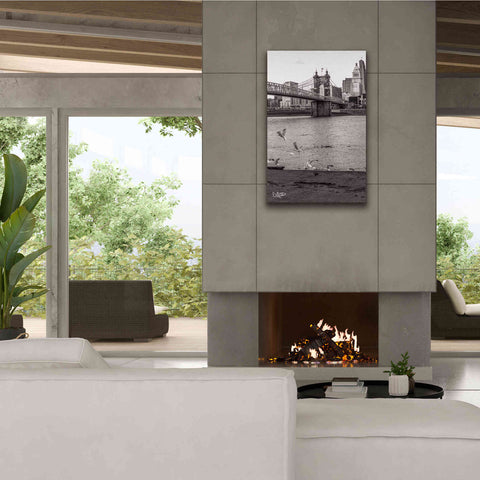 Image of 'Suspension Bridge I' by Donnie Quillen Canvas Wall Art,26 x 40