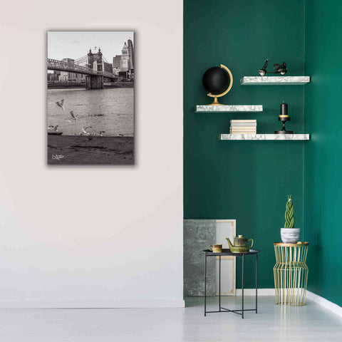 Image of 'Suspension Bridge I' by Donnie Quillen Canvas Wall Art,26 x 40