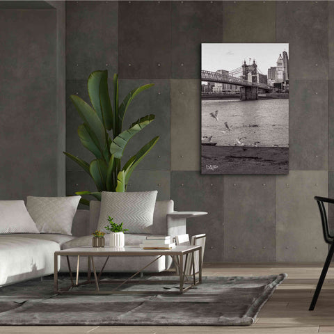 Image of 'Suspension Bridge I' by Donnie Quillen Canvas Wall Art,40 x 60