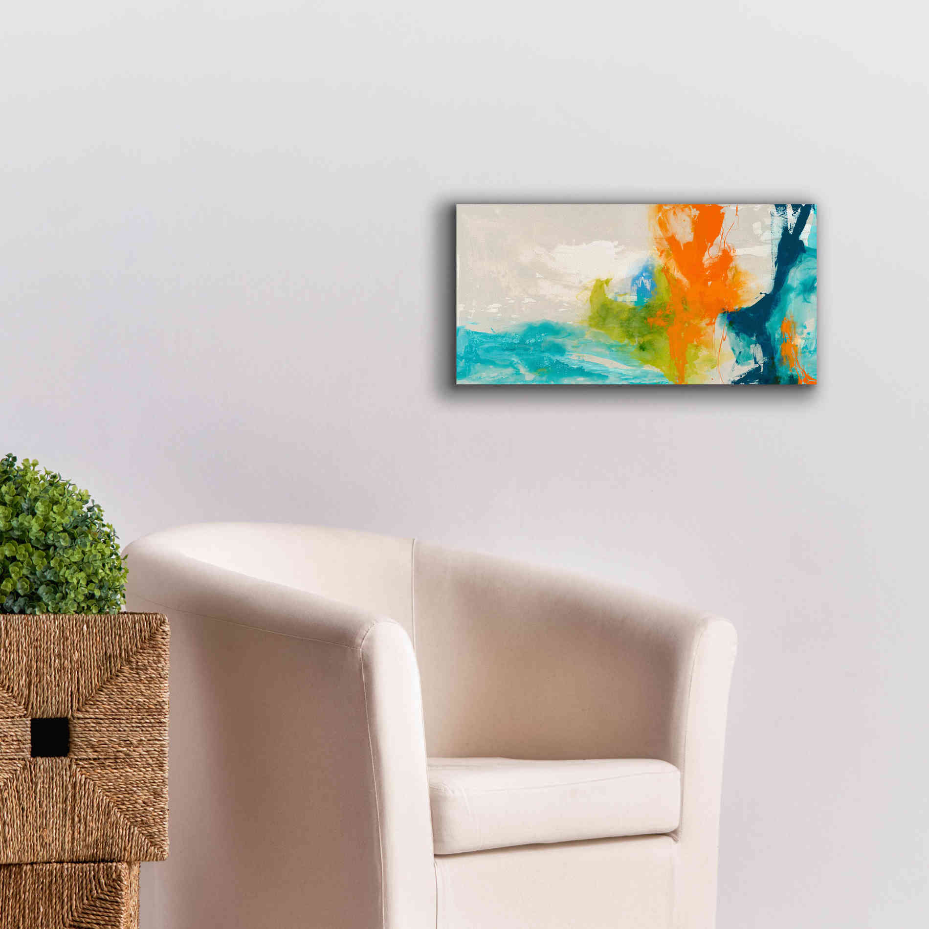 'Tidal Abstract I' by Sisa Jasper Canvas Wall Art,24 x 12