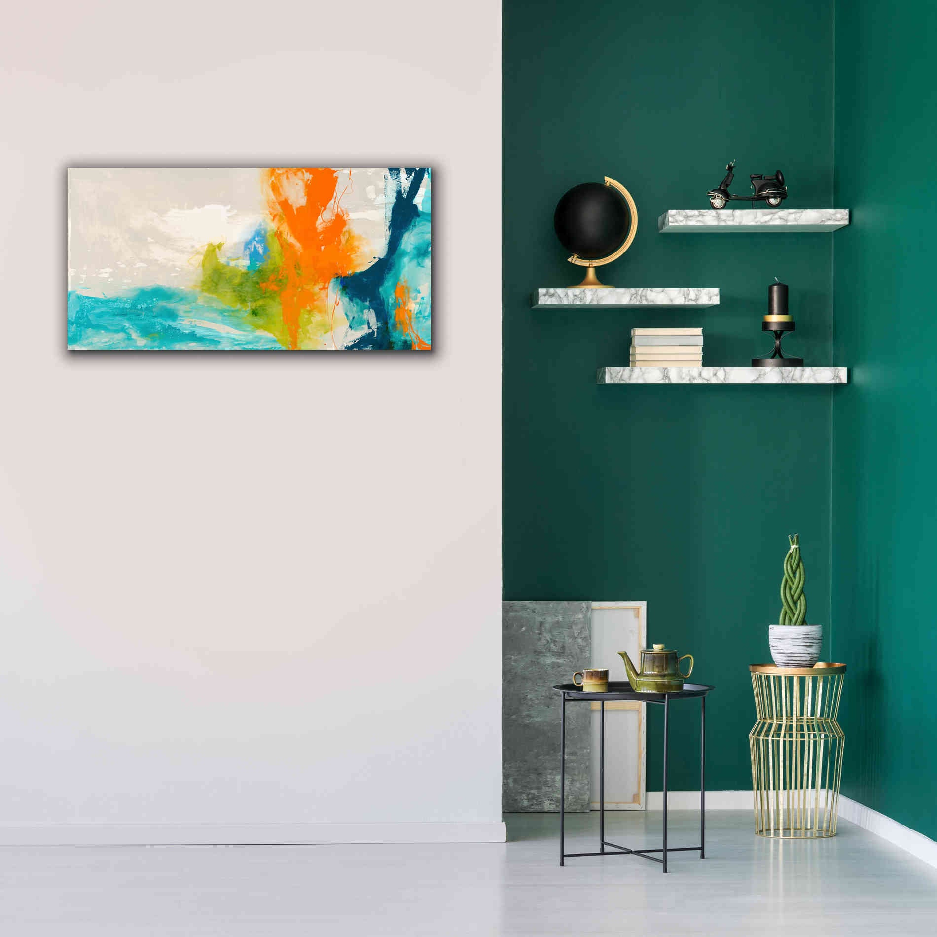 'Tidal Abstract I' by Sisa Jasper Canvas Wall Art,40 x 20