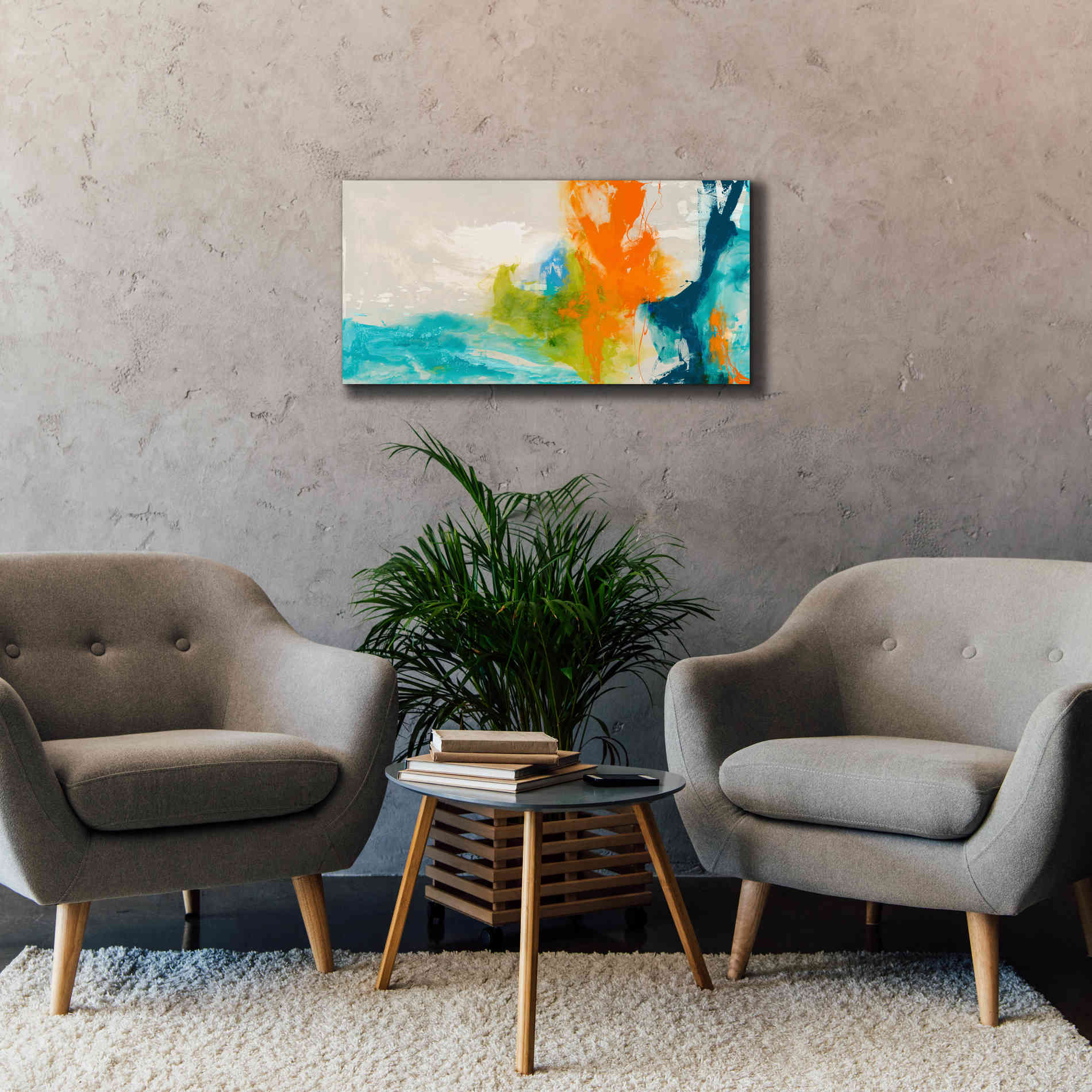 'Tidal Abstract I' by Sisa Jasper Canvas Wall Art,40 x 20